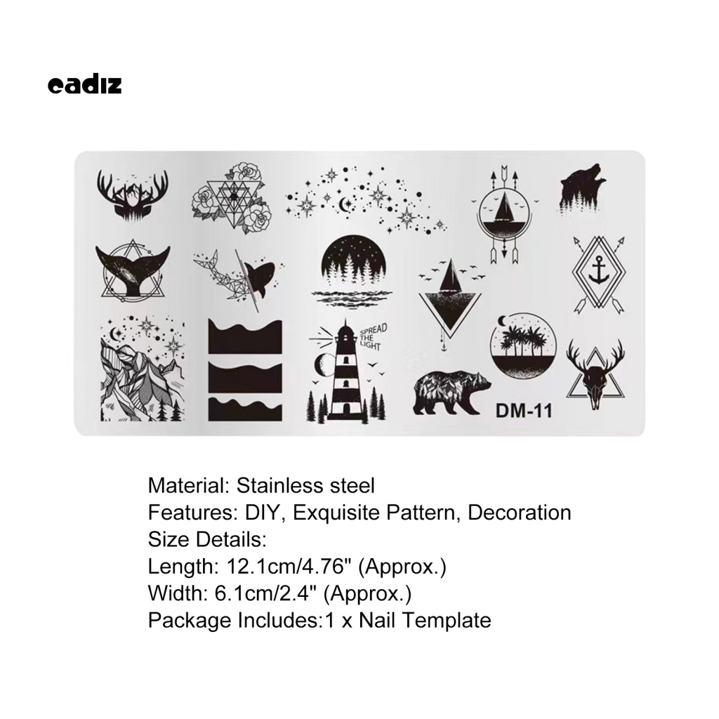 Khuôn Cắt Móng Tay Nghệ Thuật Cứng Chống Biến Dạng DIY