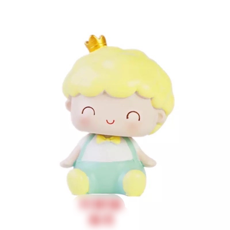 Em bé đầu nấm siêu dễ thương trang trí bánh kem, phụ kiện sinh nhật