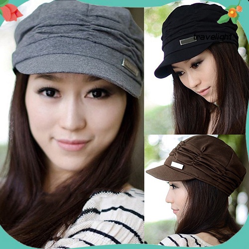 Mũ Lưỡi Trai Thể Thao Chống Nắng Xếp Ly Đơn Giản Thời Trang Cho Nữ