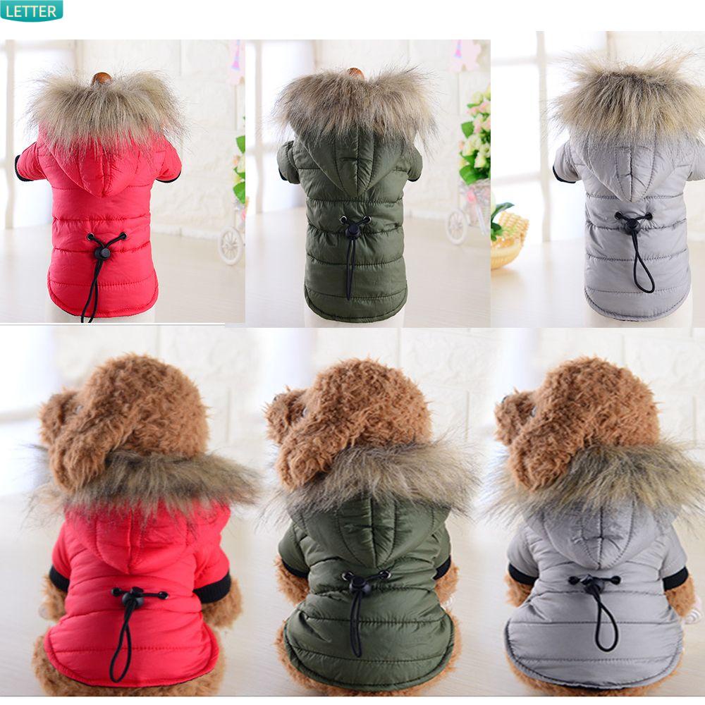 Bộ Áo Liền Quần Có Nón Bằng Vải Cotton Ấm Áp Nhiều Màu Sắc Dành Cho Thú Cưng