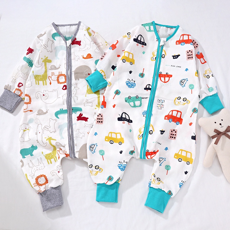 Mới Túi Ngủ Vải Cotton Mỏng Thời Trang Xuân Thu Cho Bé Sơ Sinh