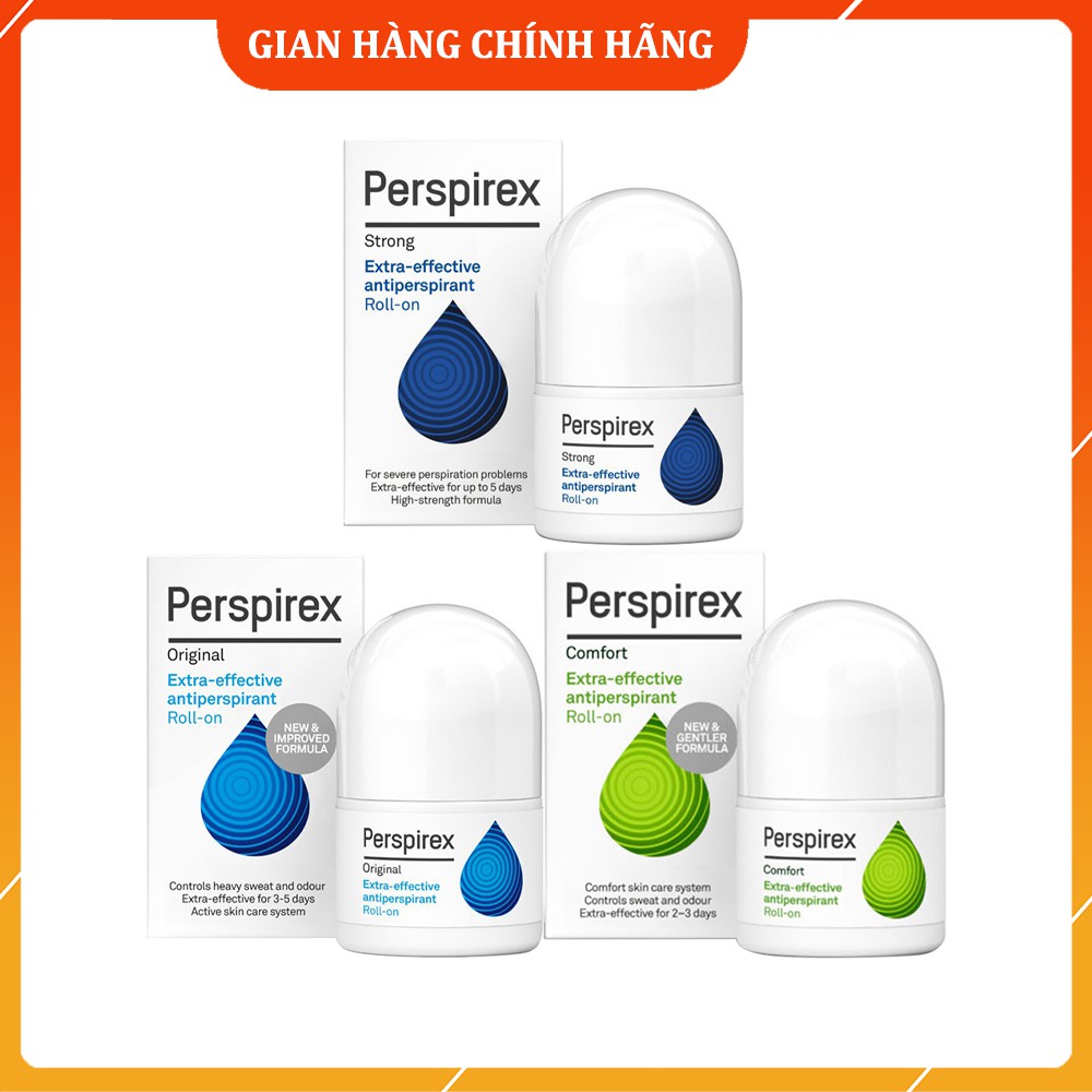 Lăn Khử Mùi Perspirex Extra-effective Antiperspirant Roll-On 20ml