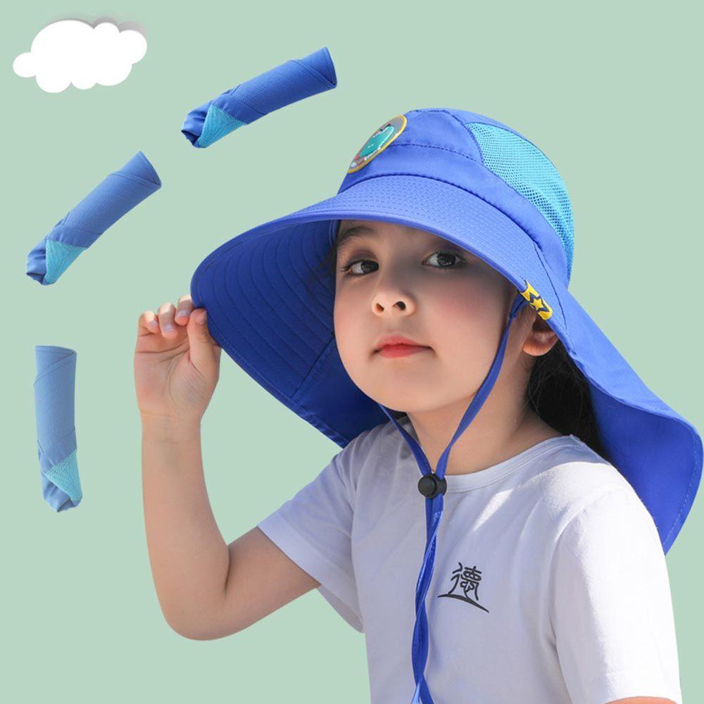 Nón Tai Bèo Rộng Vành Chống Tia UV Thời Trang Đi Biển Mùa Hè Cho Bé Gái