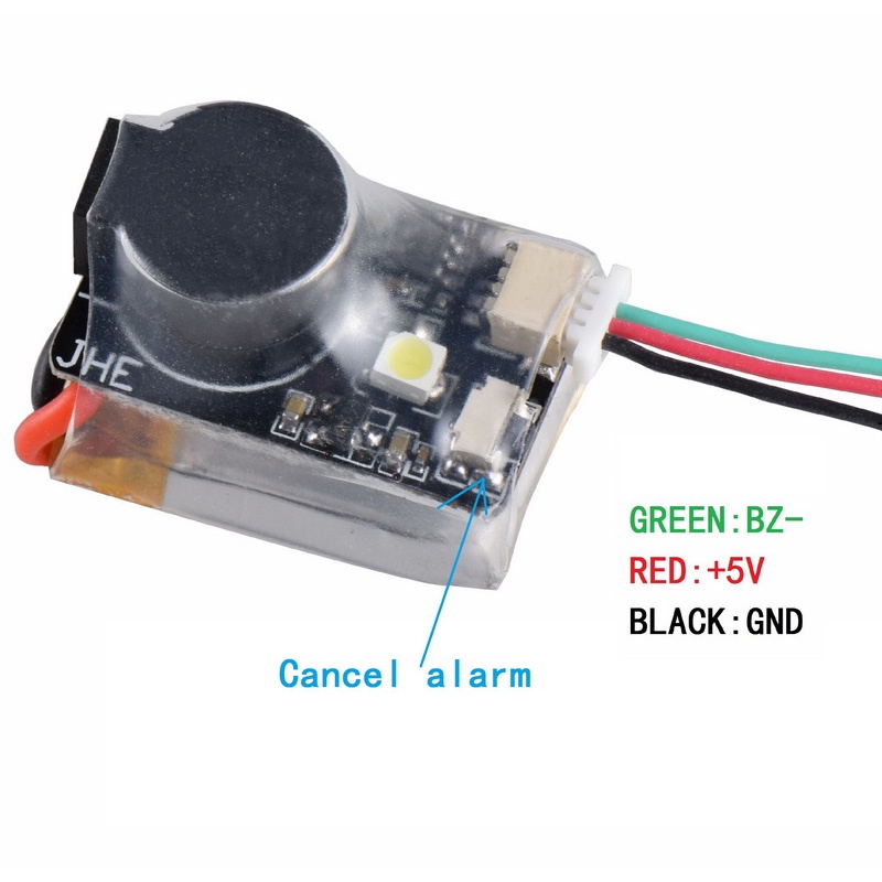 Finder JHE42B JHE42B_S JHE20B 5V Super Loud Buzzer Tracker 110dB with LED Buzzer Alert for FPV Racing Helicopter Flight Controller