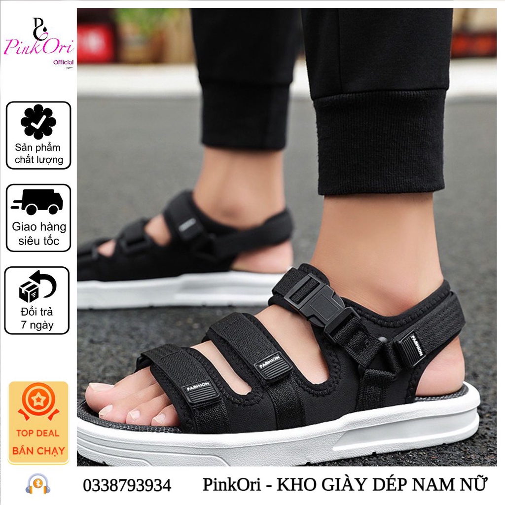 Mã Y98 - Sandal học sinh. Dép Sandan Nam Nữ, Sandal Học Sinh Quai Ngang - PinkOri