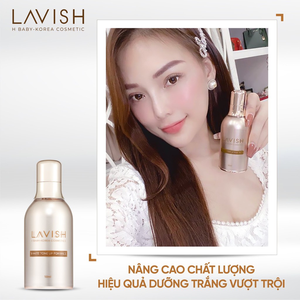 KEM DƯỠNG TRẮNG DA THAY THẾ MAKE UP FOR FACE LAVISH H BABY 50ml