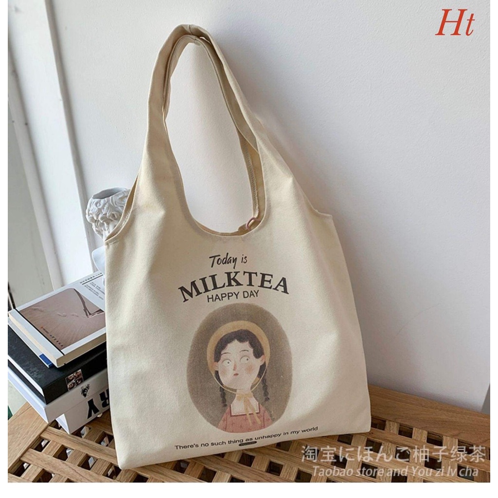 [FREESHIP, HÀNG HOT] TÚI QUAI TRÒN IN HÌNH CÔ GÁI PHONG CÁCH CỔ ĐIỂN ĐI HỌC ĐI CHƠI CỰC TEEN CỰC LẠ PHỐTHỜITRANG HOTTEEN