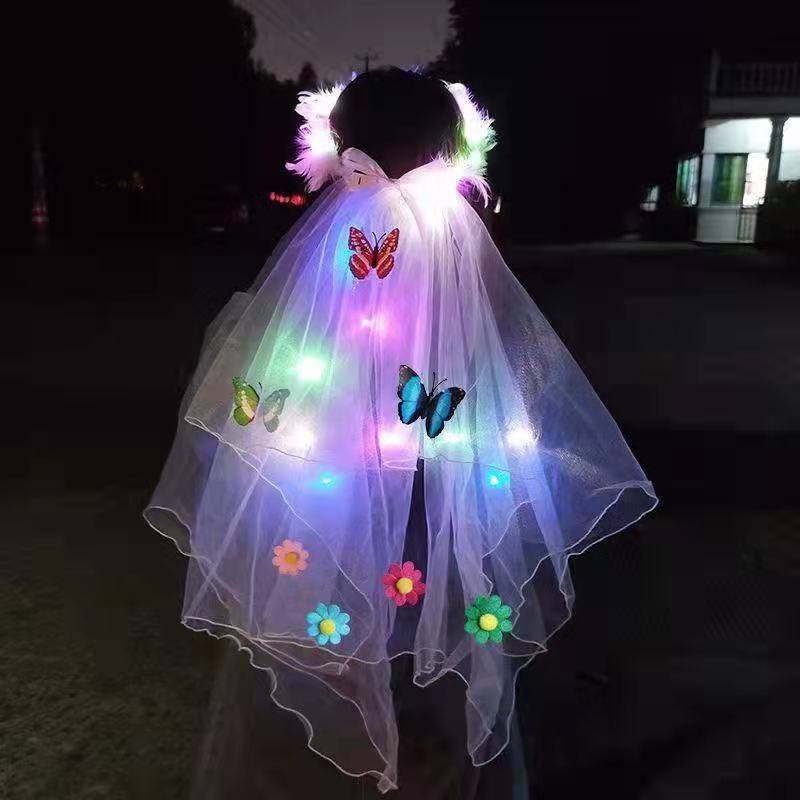 Băng đô cài tóc có đèn LED phát sáng độc đáo cho người lớn và trẻ em