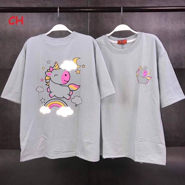 [FREESHIP ĐƠN TỪ 50K] Áo phông phản quang kì lân cầu vồng COH0220 1