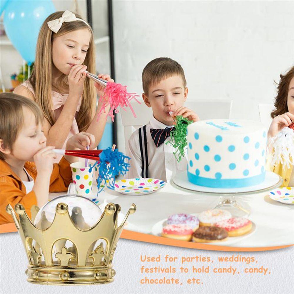Hộp Kẹo Elsworth Bán Nguyệt|Set 12 Khay Đựng Bánh Kẹo / Món Tráng Miệng Hình Vương Miện 3D Trang Trí Tiệc
