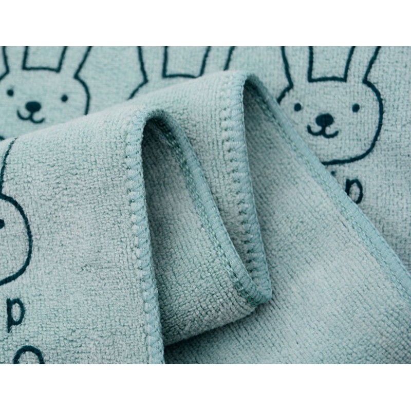 Khăn Tắm HOUSEEKER Vải Sợi Nhỏ Thấm Hút Nhanh In Hình Thỏ Cho Người Lớn Và Trẻ Em