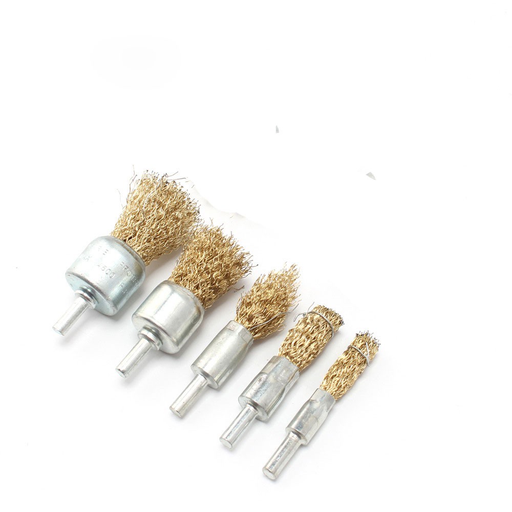 Chổi Đánh Gỉ Trục 6mm Sợi Đồng (Chổi Chụm)