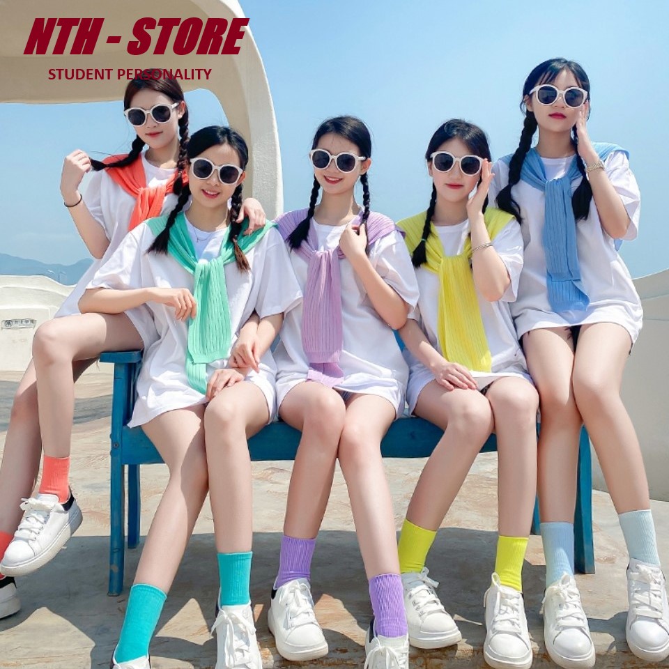 Áo phông Nelly Heybig mẫu trơn - MÀU TRẮNG 100% cotton