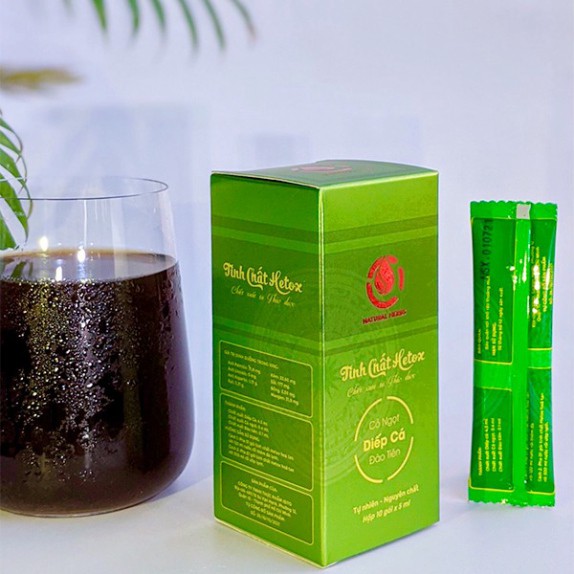 [Không đường] Tinh chất Diếp cá HETOX Mix Cỏ Ngọt, Đào tiên - 100% Diếp cá nguyên chất ...