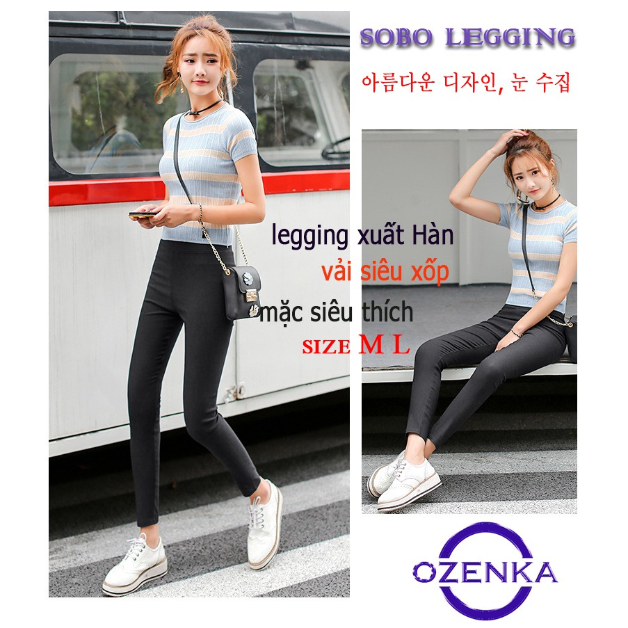 [Mã FADI5K245 giảm 5K đơn bất kì] QUẦN LEGGING DÁNG CỘC TRẺ TRUNG MẶC ĐI LÀM ĐI CHƠI NIGA 451