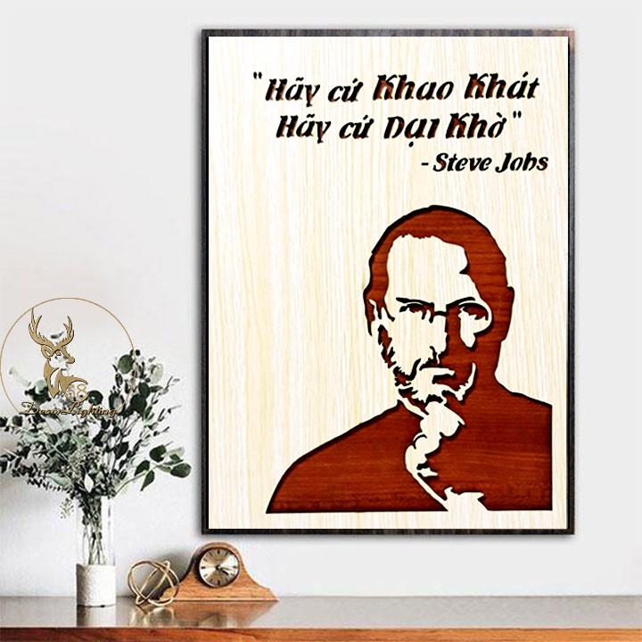 Tranh Gỗ dán tường, treo tường văn phòng câu slogan tạo động lực LP037