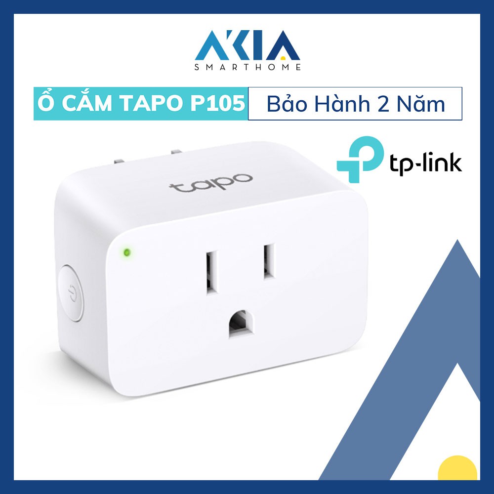 TP-Link Tapo P105 và Tapo P100 - Ổ Cắm Điện Wifi Thông Minh, Hẹn giờ tắt mở, điều khiển từ xa qua app Tapo - BH 2 Năm