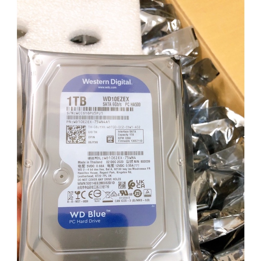 Ổ Cứng HDD Western Blue 1TB 7200RPM 3.5 inch Chính Hãng