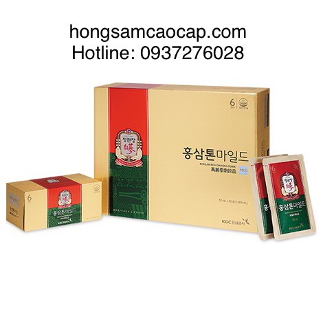 HỒNG SÂM BỔ DƯỠNG TONIC ORIGIN 50ml x 60 gói – CKJ KOREAN RED GINSENG TONIC ORIGIN 50ml x 60 pouches