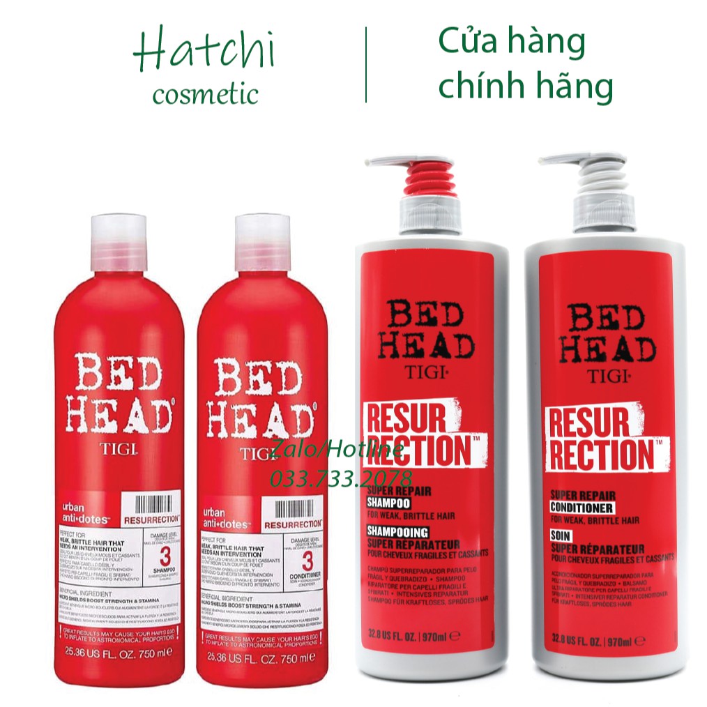 Cặp Gội Xả Tigi Đỏ ❣️Free Ship❣️ Dầu Gội Xả Tigi Đỏ Bed Head Giành Cho Tóc Hư Tổn, Làm Thơm Tóc, Mang Lại Sự Mượt