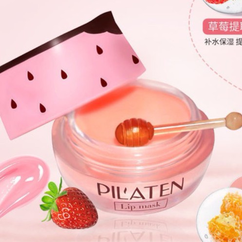 Mặt Nạ Ngủ Môi Kiêm Son Dưỡng Pil'aten Dâu Mật Ong