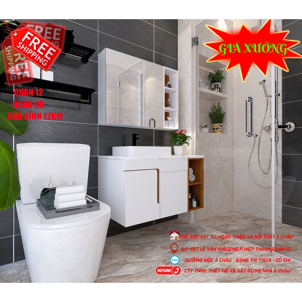 Tủ gương nhựa PVC,kệ gương nhà tắm,tủ gương toilet cao cấp bảo hành 5 năm