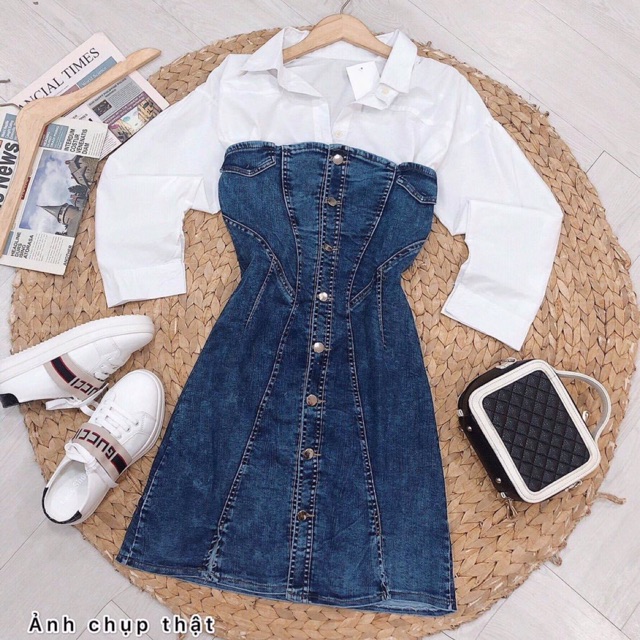 ❤️ SET ĐẦM ỐNG JEAN + SOMI PHỒNG #195k