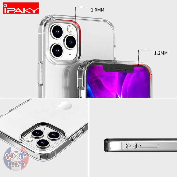 Ốp lưng trong suốt IPaky Nature cho Iphone 12 Pro Max / 12 Pro / 12 / 12 Mini