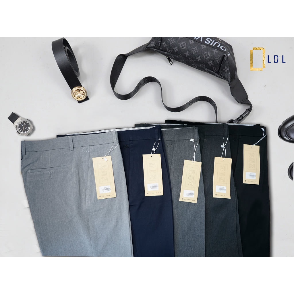 Quần âu nam dáng Hàn Quốc ống suông công sở cao cấp thương hiệu LDL vải nhập khẩu size 45 - 85kg 5 màu ưa thích