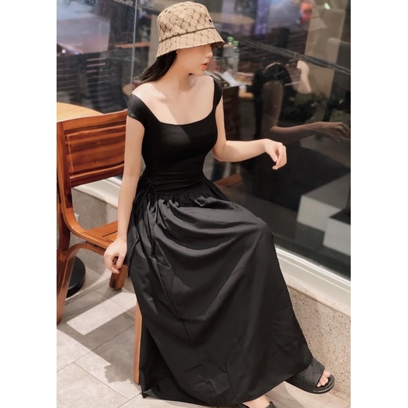 Váy maxi dây rút eo dáng dài sành điệu cho nàng cá tính