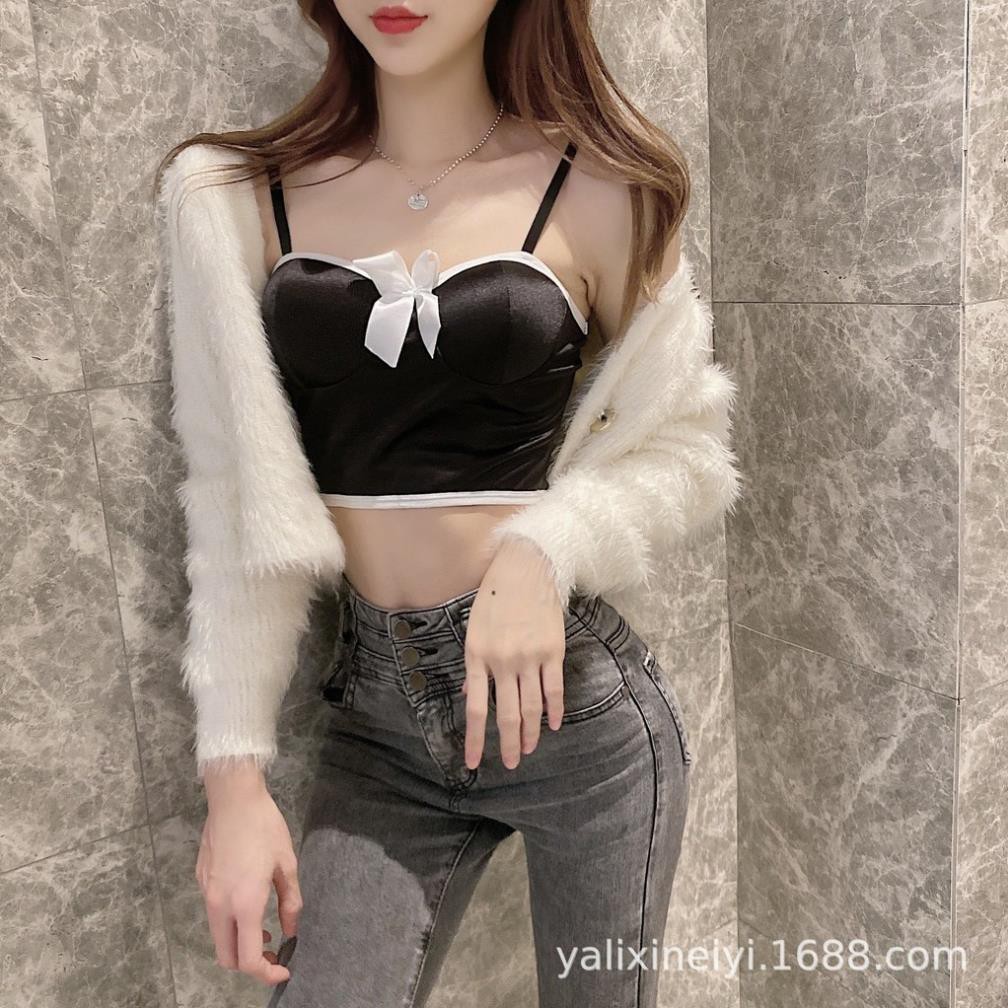 Áo Bra Satin 2 Dây  - Áo Ngực Lụa 2 Dây Kingshop B139