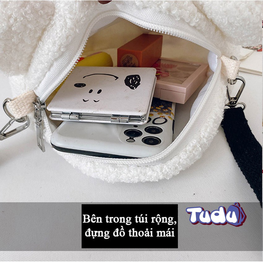 Túi Đeo Chéo Nữ, Túi Đựng Điện Thoại Tudu Phong Cách Hàn Quốc Kèm Phụ Kiện (CN234)