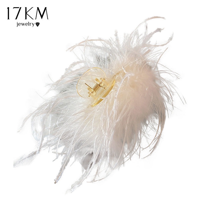 Kẹp tóc 17KM đính nơ bằng satin trơn thời trang thanh lịch cho nữ