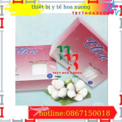 [Hàng Chính Hãng] Bông Tẩy Trang Chuyên Sâu Elisa Của Bảo Thạch Mềm Mịn 100 Miếng