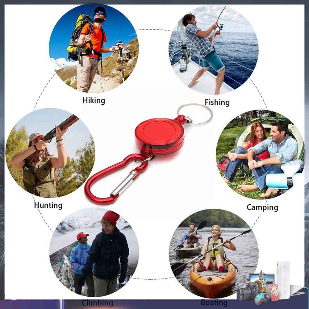 Móc Khóa Kim Loại Có Thể Thu Gọn Chống Trộm Tiện Lợi