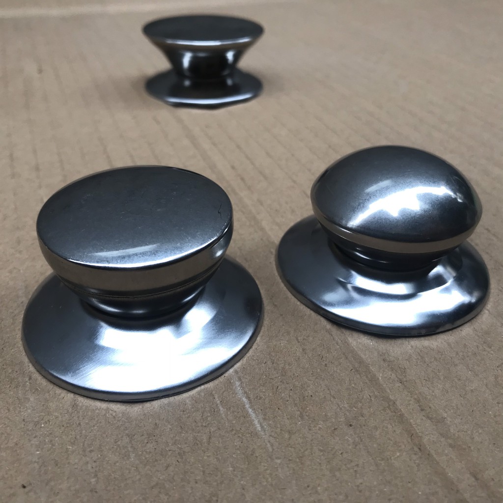 Núm thay thế nắp vung nồi chảo băng Inox, nhựa, gỗ cách điện cách nhiệt