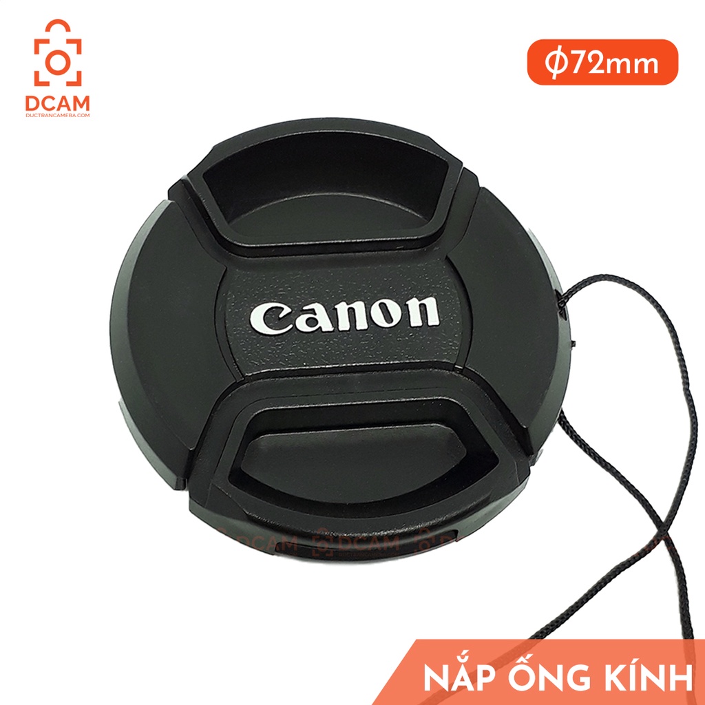 Nắp lens phi 72mm - Loại Có Dây Chống Mất