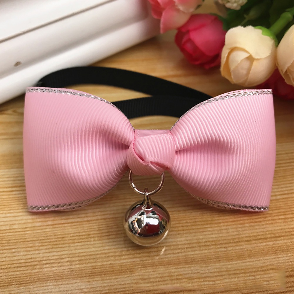 Vòng cổ hình nơ có chuông dễ thương cho thú cưng