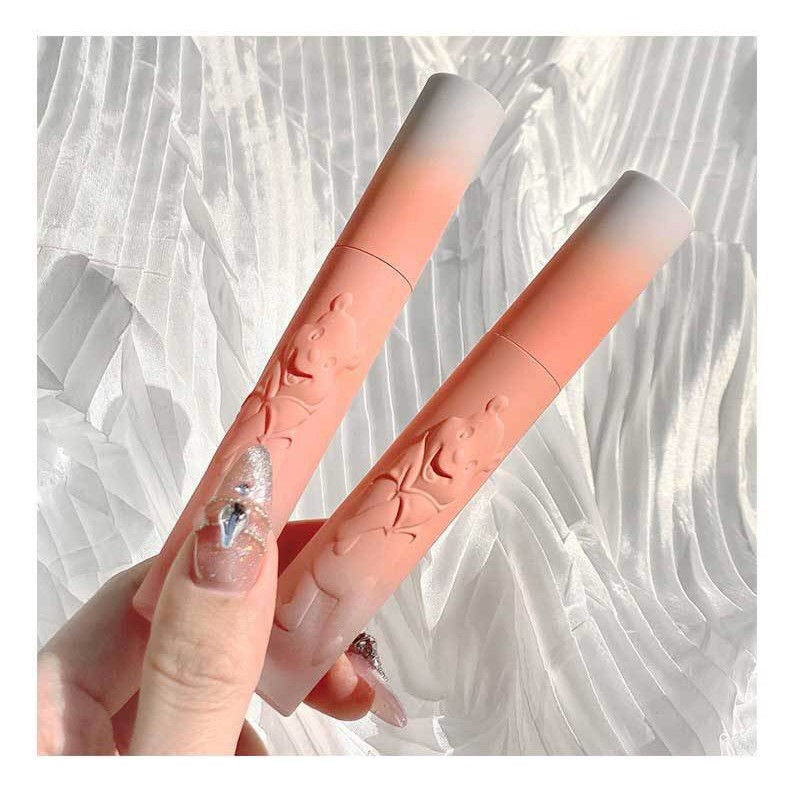 💄 Son Kem Lì CVZ Hoa Văn RIBBON Dây Nơ Khắc Nổi Mềm Mịn, Bền Màu, Không Gây Khô Môi