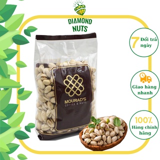 Hạt dẻ cười rang muối Pistachio 500g không tách vỏ Mouraud 's Úc Diamond Nuts