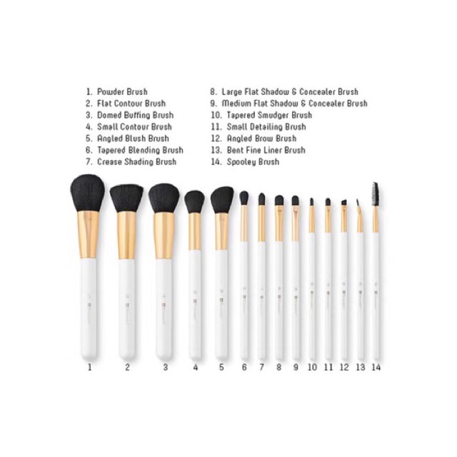 Bộ cọ ống BH cosmetics 14 PC signature brush set