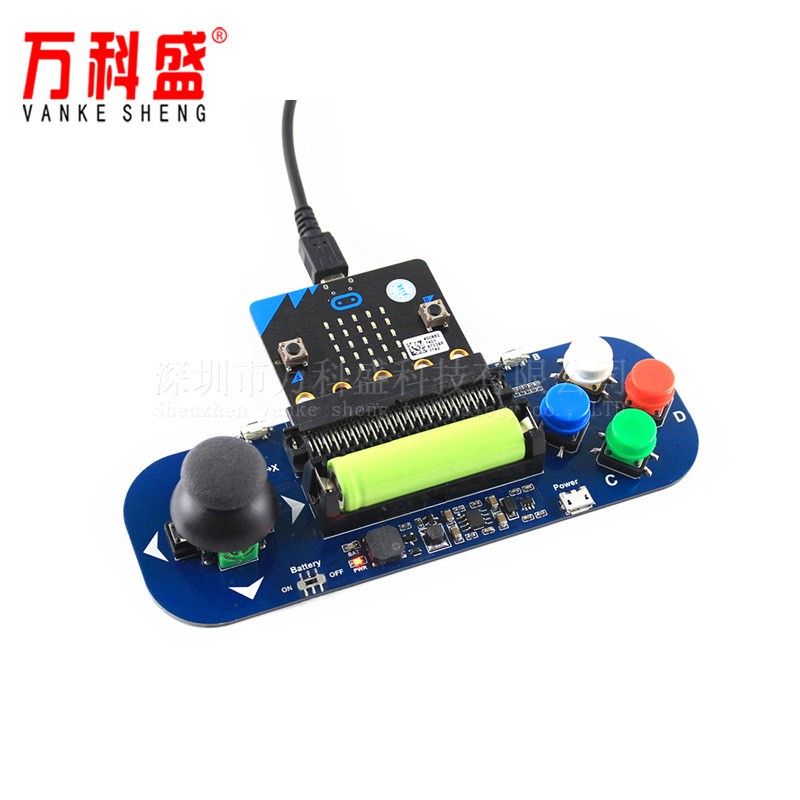 Bảng điều khiển mở rộng Microbit gamepad với nút điều khiển pin có thể chơi nhạc