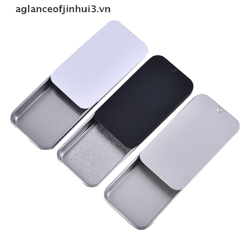 1 Hộp Thiếc Mini Có Nắp Trượt Đựng Đồ Trang Trí Tiệc Cưới