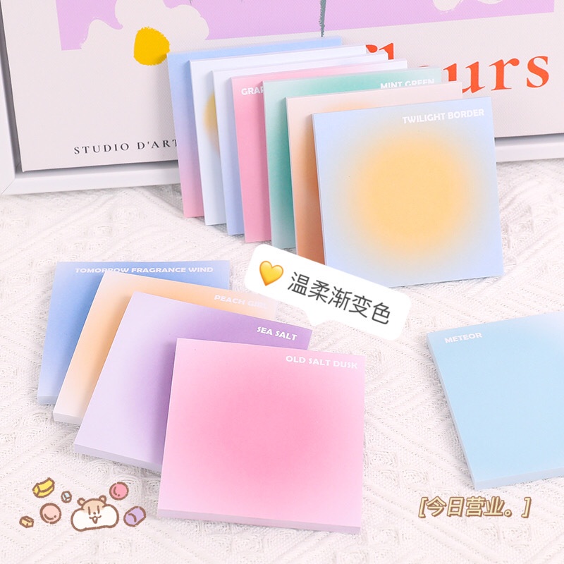 Giấy Ghi Chú Post-it Nhỏ Bóc Dán Cầm Tay Tiện Dụng - Màu Kẹo Dễ Thương