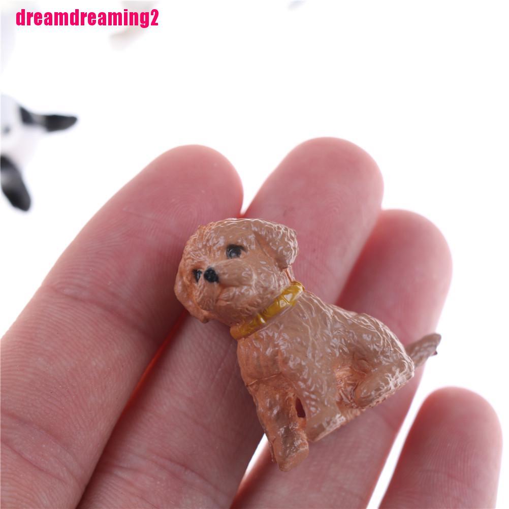 Bộ 6 Chú Chó 3d Dễ Thương Dùng Trang Trí