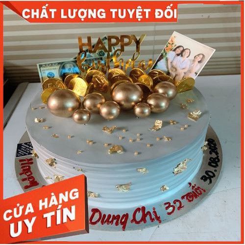 [HÀNG HOT] Lá vàng, bạc dùng trang trí bánh kem bánh sinh nhật