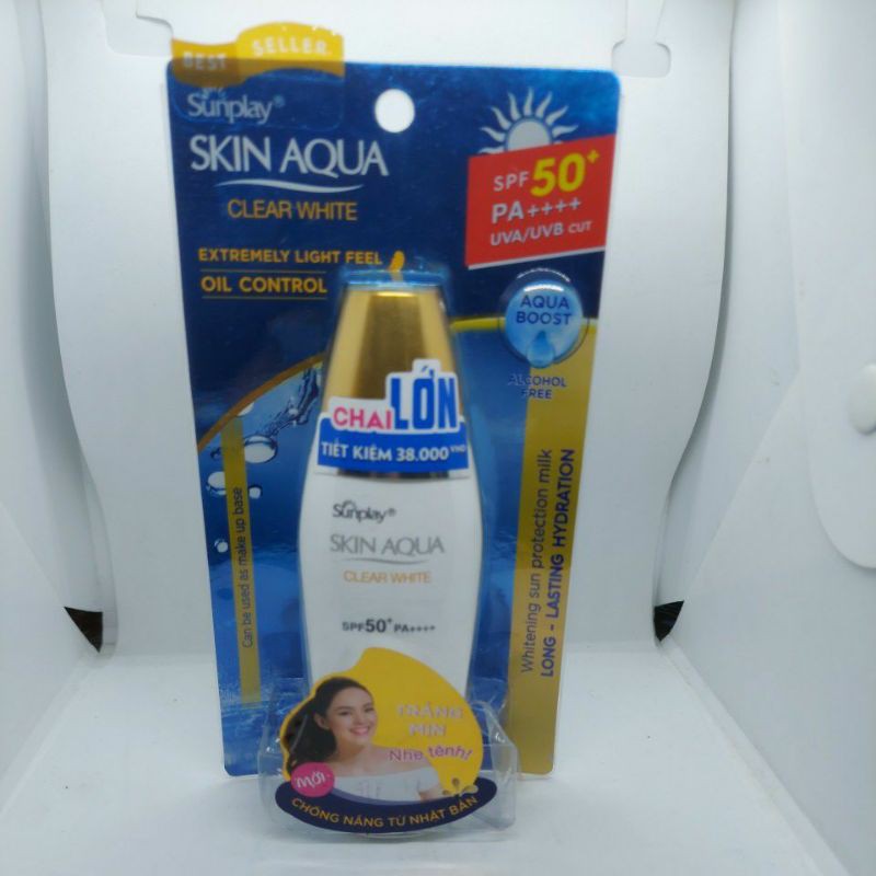 Chống Nắng Sunplay SKIN AQUA CLEAR WHITE SPF 50+/PA++++