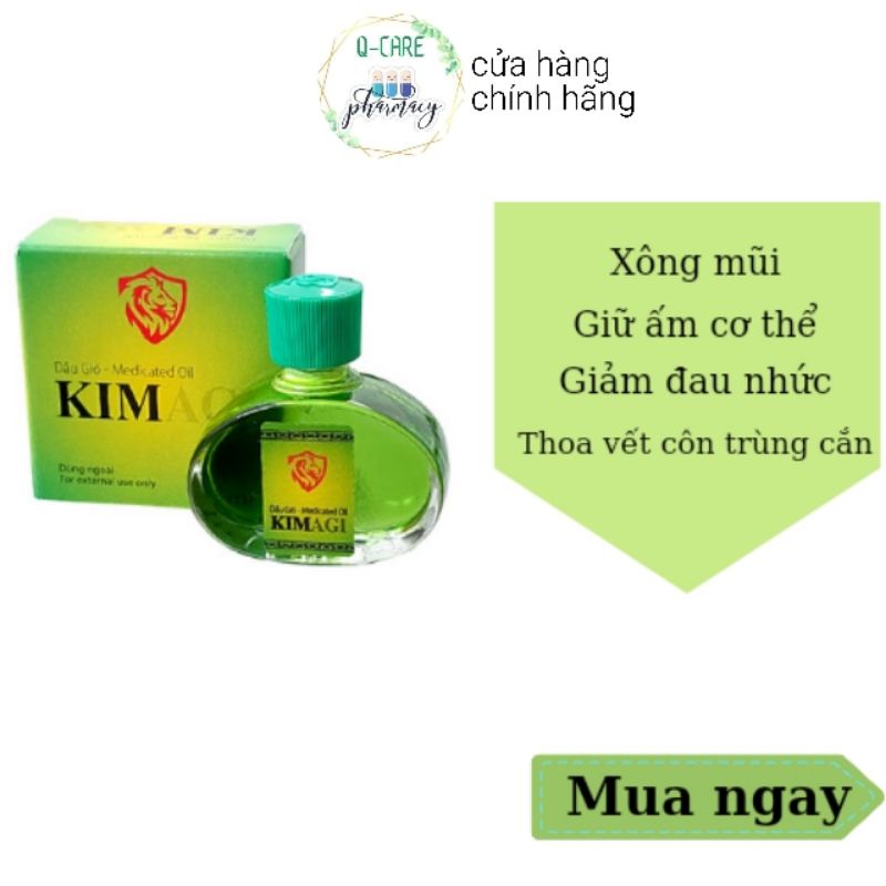 Freeship 01 chai Dầu gió Kim Agi 6ml