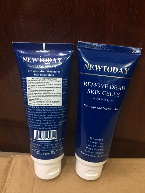 Newtoday remove dead skin cells- tẩy da chết