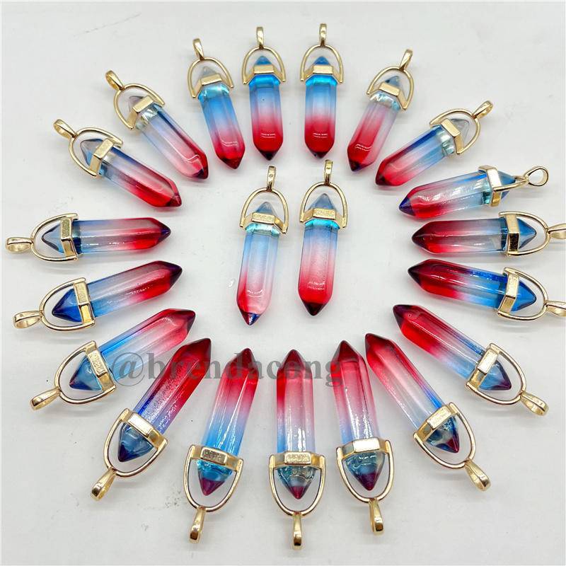 Mặt Vòng cổ Pha Lê Nhân Tạo Nhiều Màu Thời Trang DIY